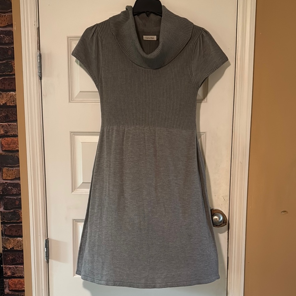 Calvin Klein |  Cowl Neck | Sweater Dress